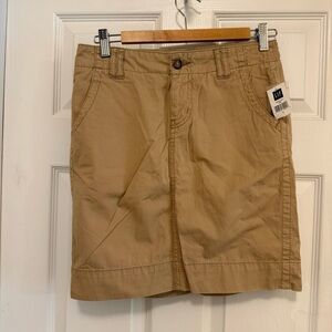 NWT Gap Khaki Utility Skirt